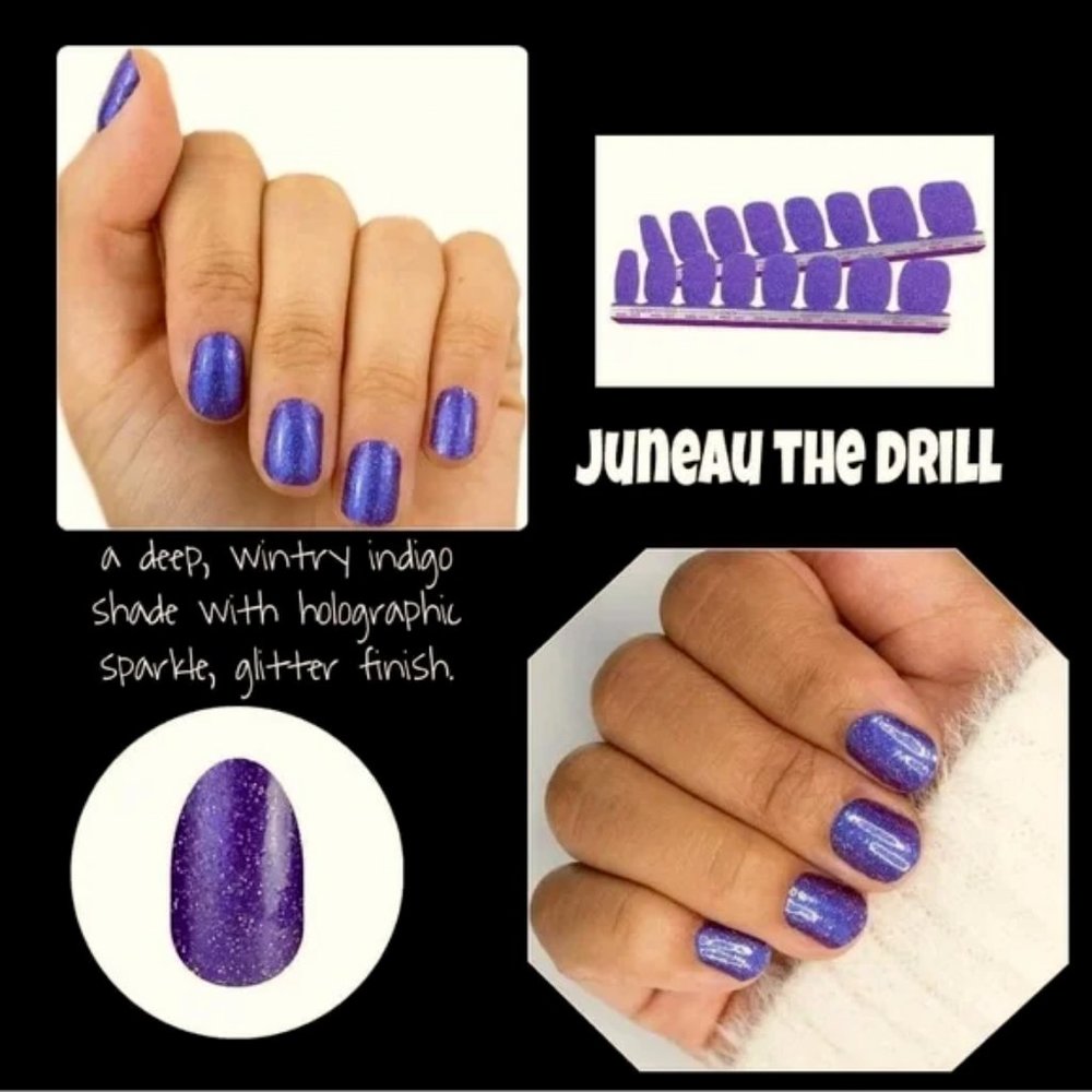 Retired Color Street Nail Polish Streets in Glitter Shade “Juneau the Drill”